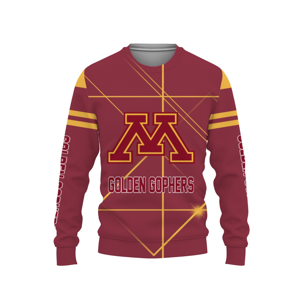 Minnesota Golden Gophers American Football Sport Light 3D Shirt-3D Sweatshirt