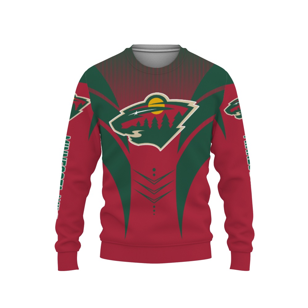 Minnesota Wild Football American Day, Sport Teams Champion 3D Shirt-3D Sweatshirt