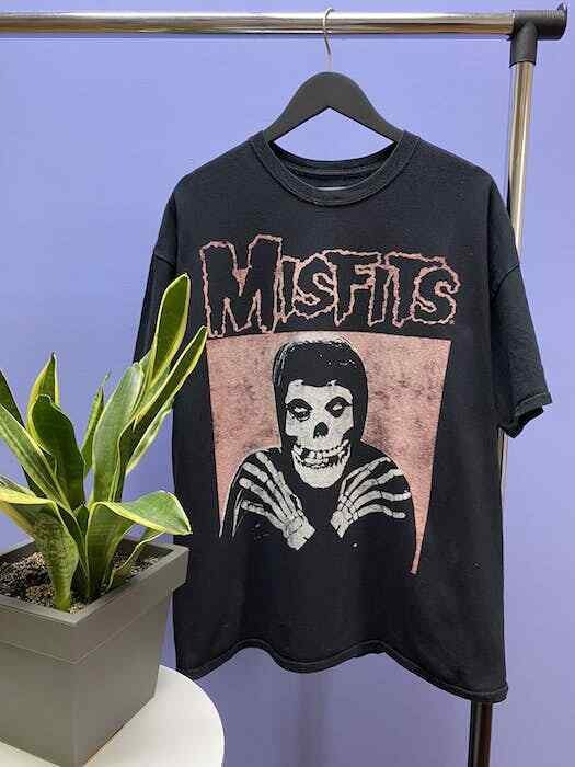 Misfits Band Big Logo Cotton Black Unisex T-shirt Men Women