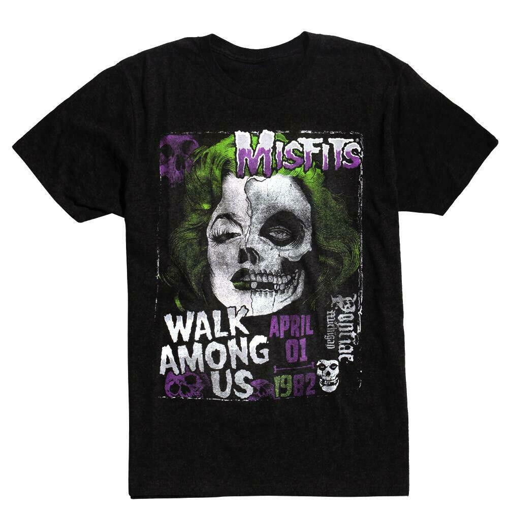 Misfits Band Distressed Graphic Tee Misfits Walk Among Us 1982 T Shirt New