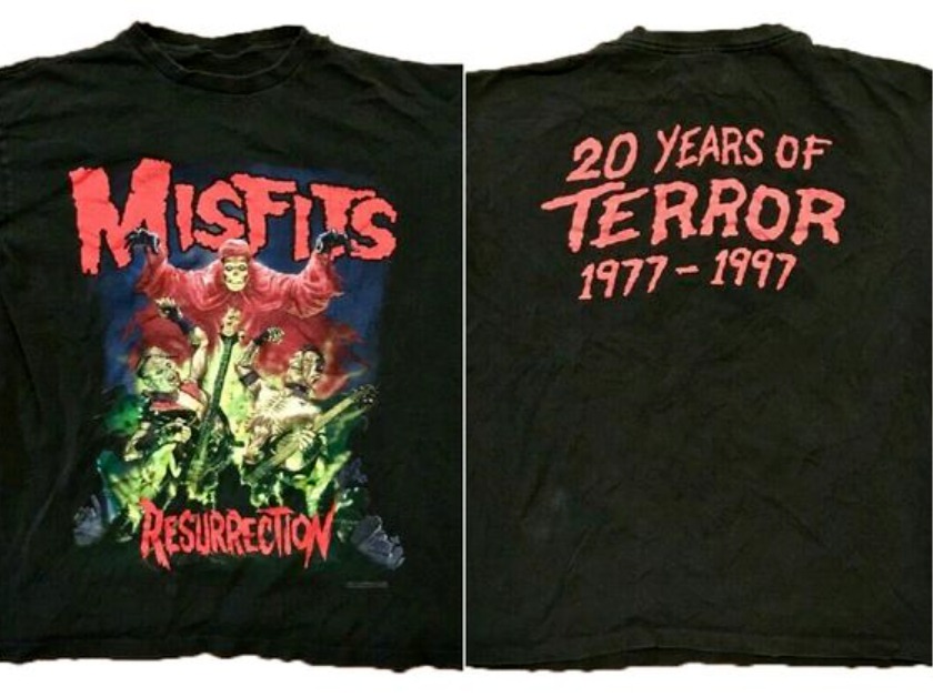Misfits Resurrection T-Shirt 1997 Ds 20 Years Of Terror Danzig Punk