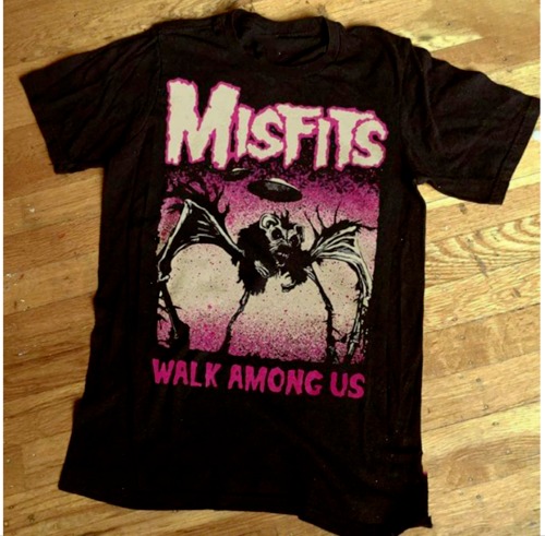 Misfits T-Shirt Rock Punk Black Skull Tee New Men's Love Music concert tour 2023