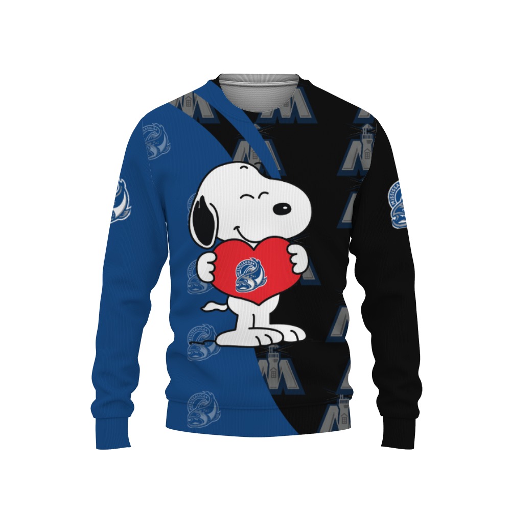 Mississauga Steelheads Snoopy Cute Heart American Sports Team Sweatshirt-3D Sweatshirt