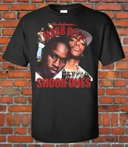 Mobb Deep 90s Style Bootleg Vintage Rap Hip Hop T shirt Shook Ones Queen Bridge