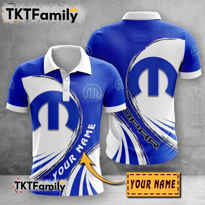 Mopar Custom Name 3D Polo Shirt TKT Familys