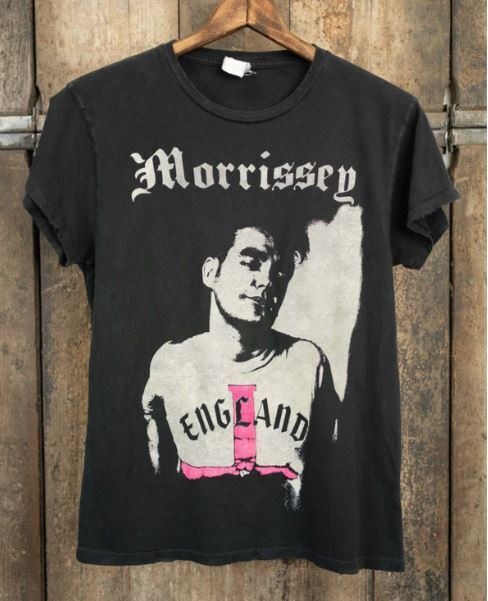 Morrissey Black Short Sleeve Cotton T-shirt Unisex Men Women