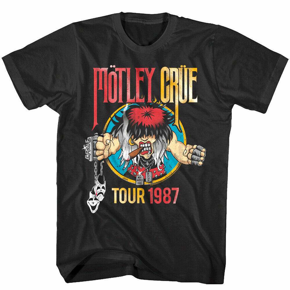 Motley Crue Cartoon Girls Tour 1987 Menâs T Shirt, Shirt For Music Fan