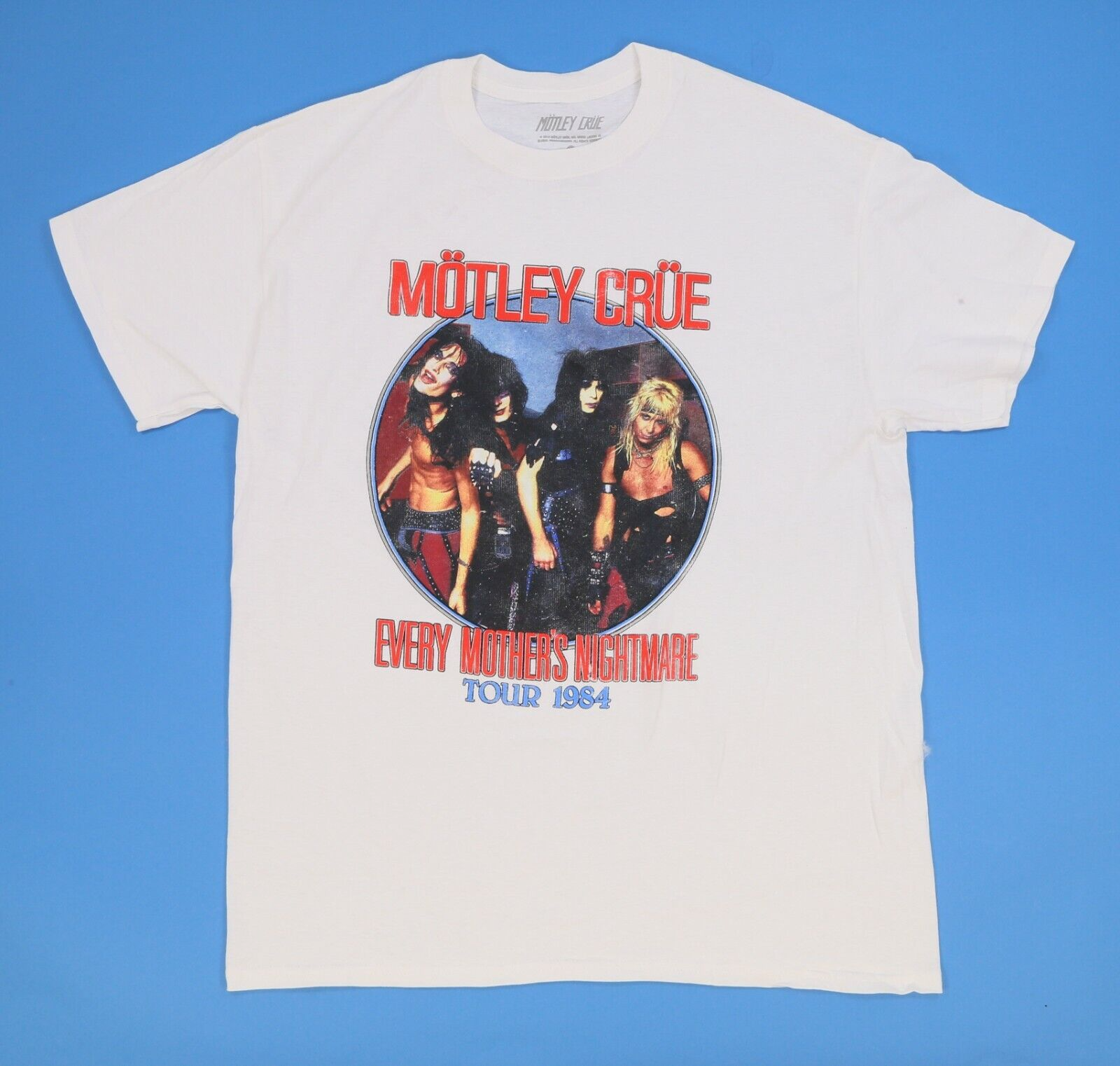 Motley Crue Every Mother's Nightmare Tour 1984 White Shirt