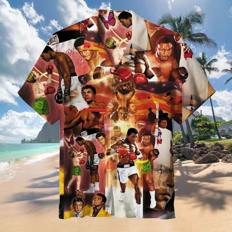 Muhammad Ali Hawaiian Shirt For Fans, Gift For Dad S-5XL US Size