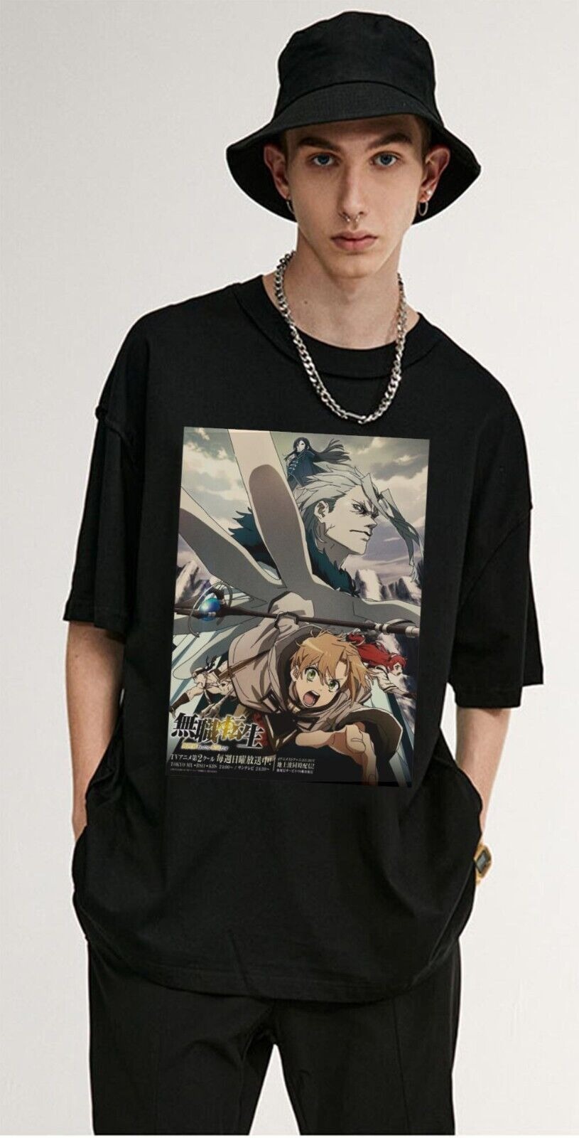 Mushoku tensei visual Unisex T-Shirt manga, anime, mushoku tensei characters, jo