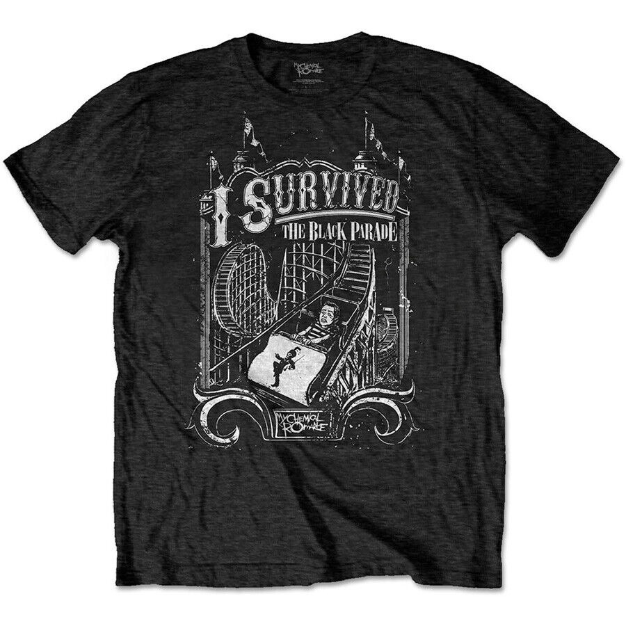 My Chemical Romance - MCR - I Survived - Black t-shirt