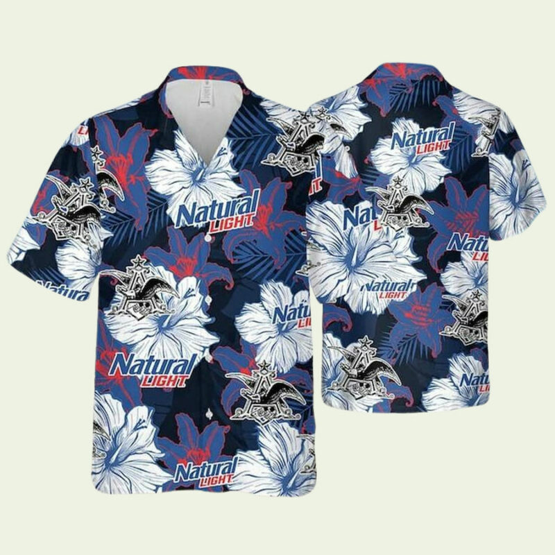 NATURAL LIGHT FUNNY HAWAIIAN SHIRT