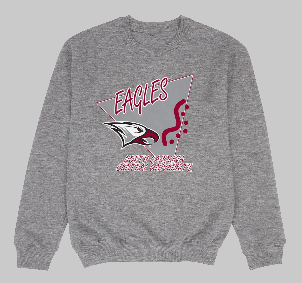 NCCU BEEPER CREWNECK SWEATSHIRT GREY COLOR