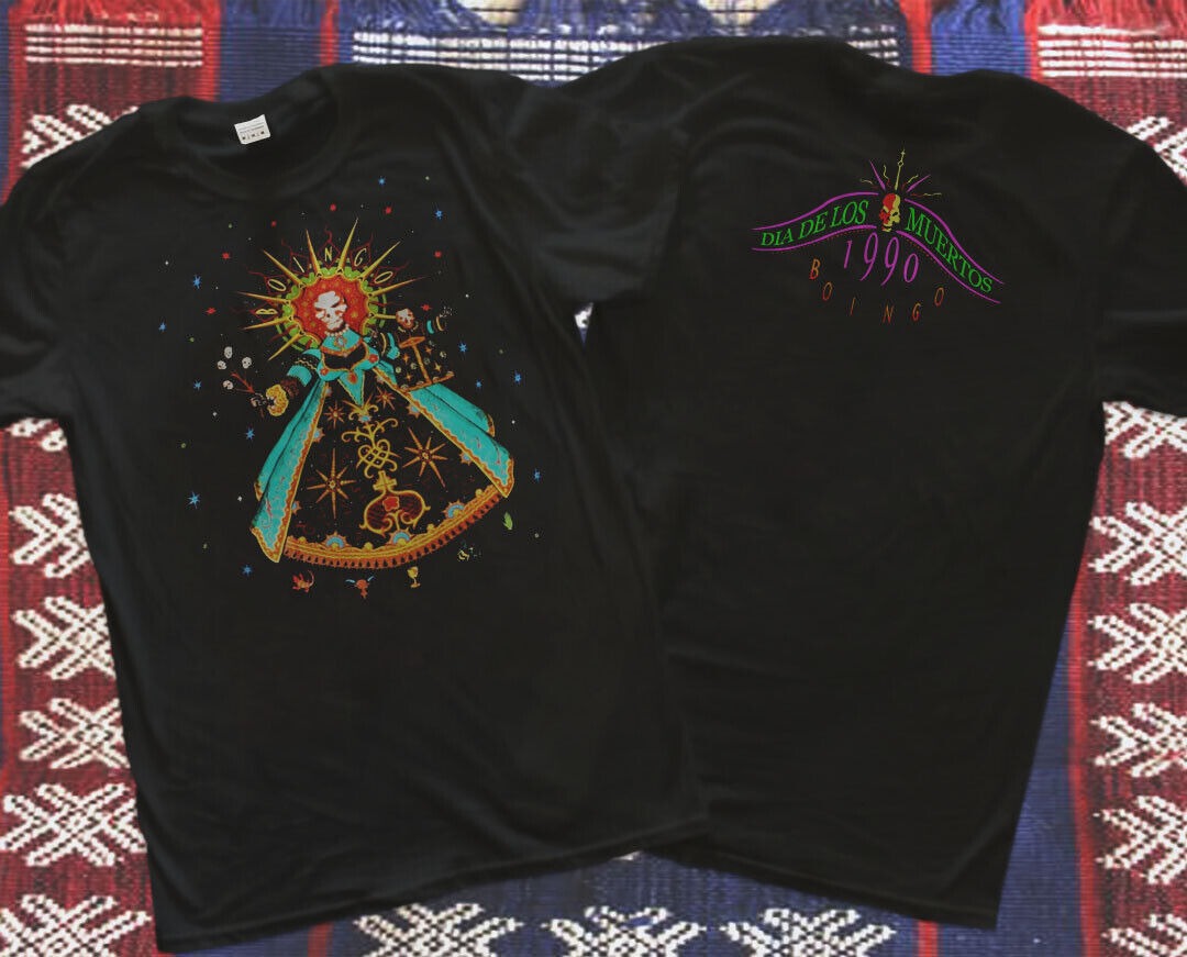 NEW!!!Oingo Boingo Dia De Los Muertos 1990 Tshirt