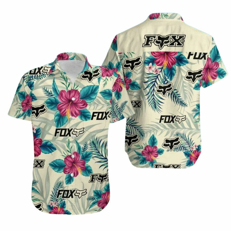 NEW PRINT FOX RACING HAWAIIAN SHIRT