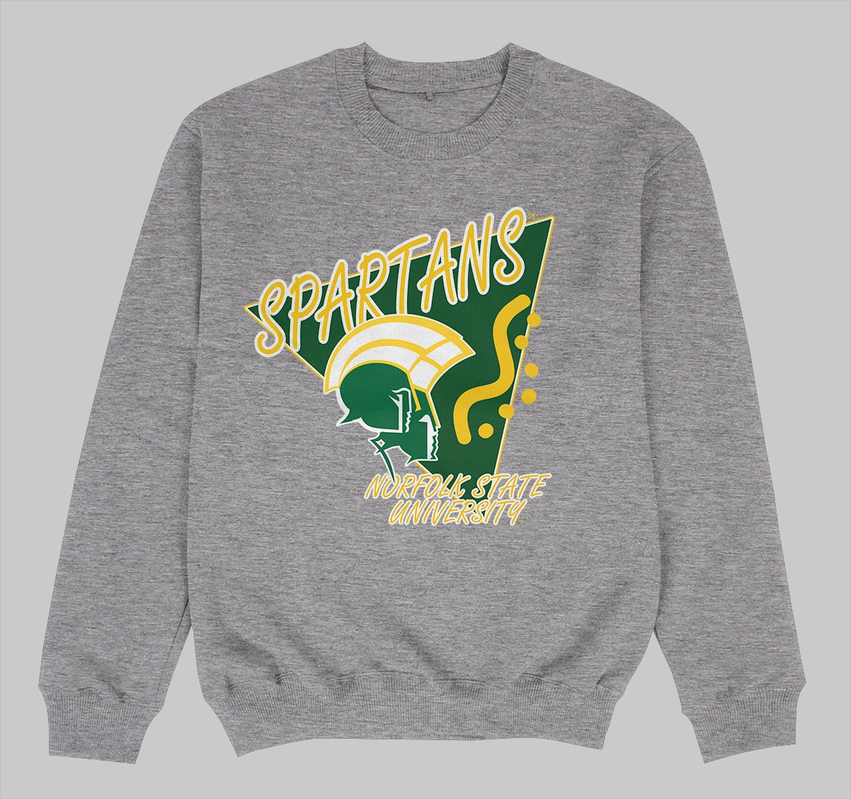 NORFOLK STATE BEEPER CREWNECK SWEATSHIRT GREY COLOR