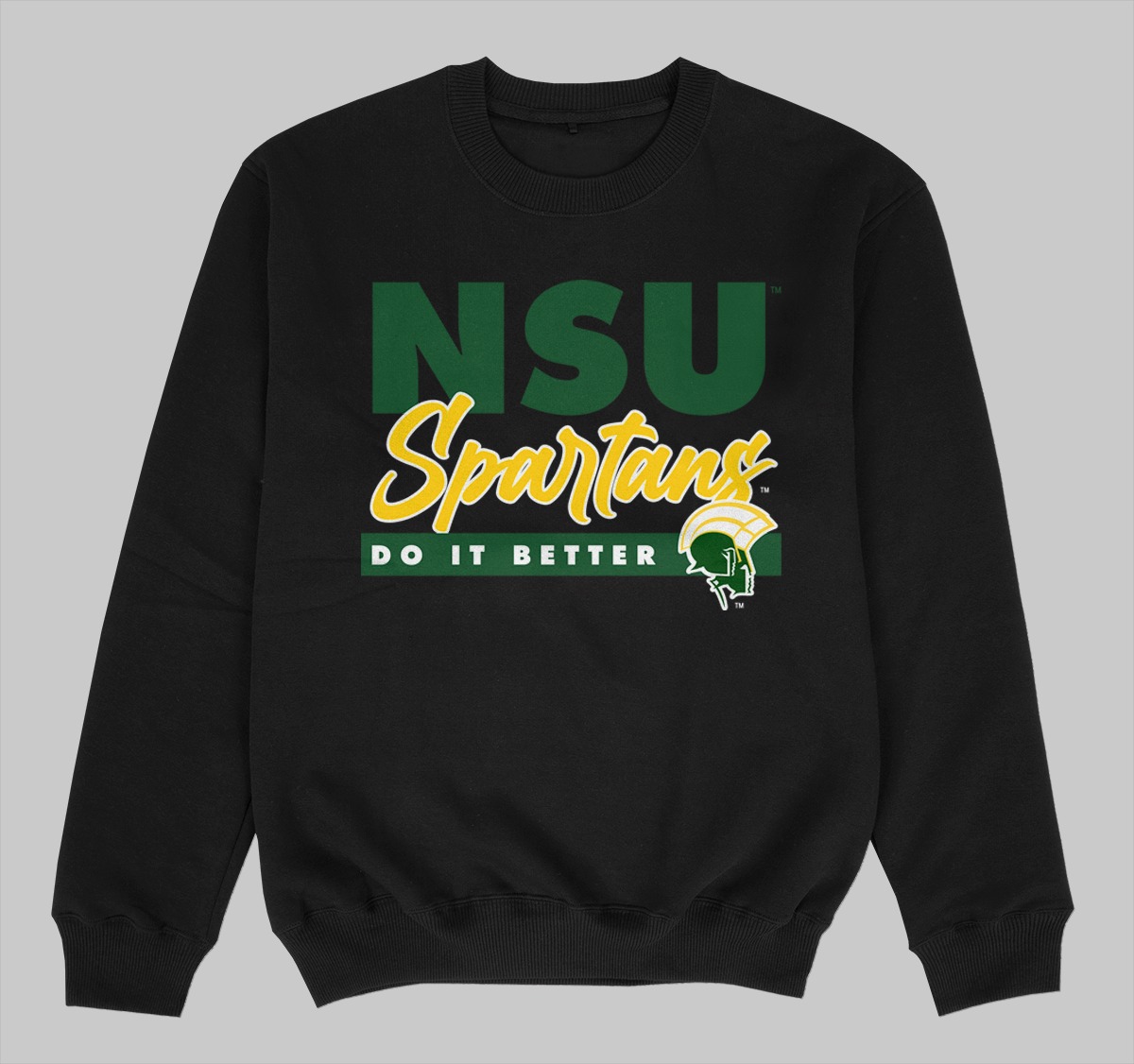 NSU DOES IT BETTER SWEATSHIRTS BLACK COLOR