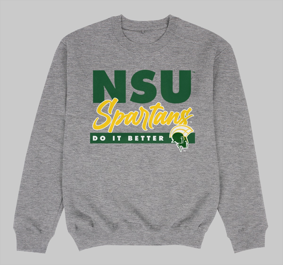 NSU DOES IT BETTER SWEATSHIRTS GREY COLOR