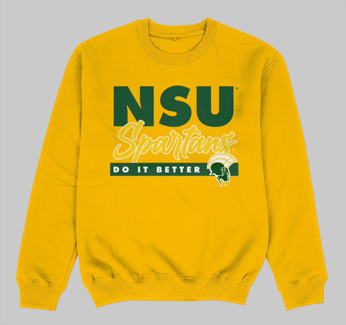 NSU DOES IT BETTER SWEATSHIRTS YELLOW COLOR