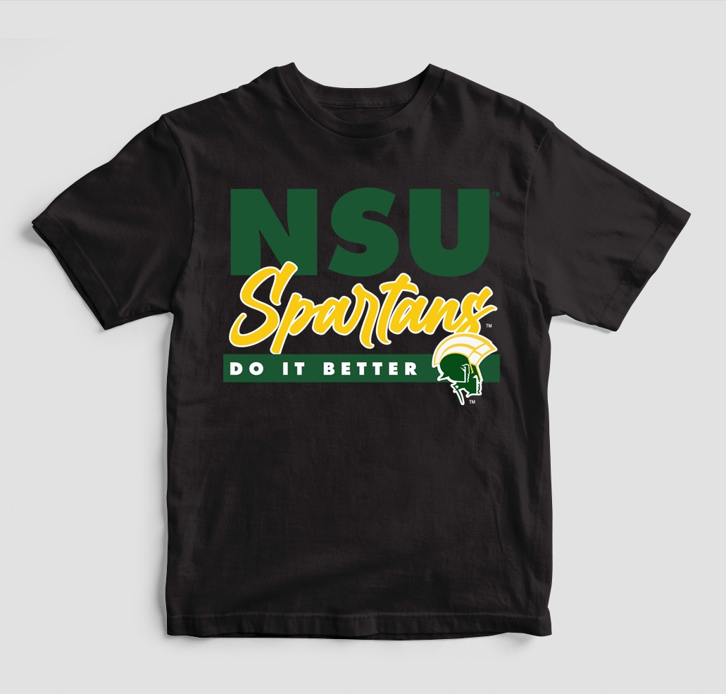 NSU DOES IT BETTER T-SHIRT BLACK COLOR