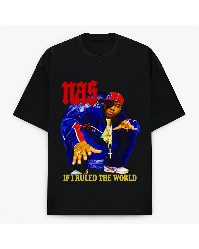 Nas If I Ruled The World Tee - Black