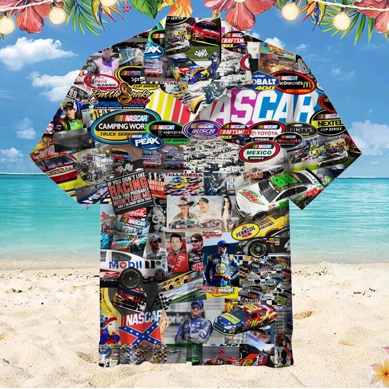 Nascar 004 ,Unisex Hawaiian Shirt For Fan, Gift For Man S-5XL Us Size