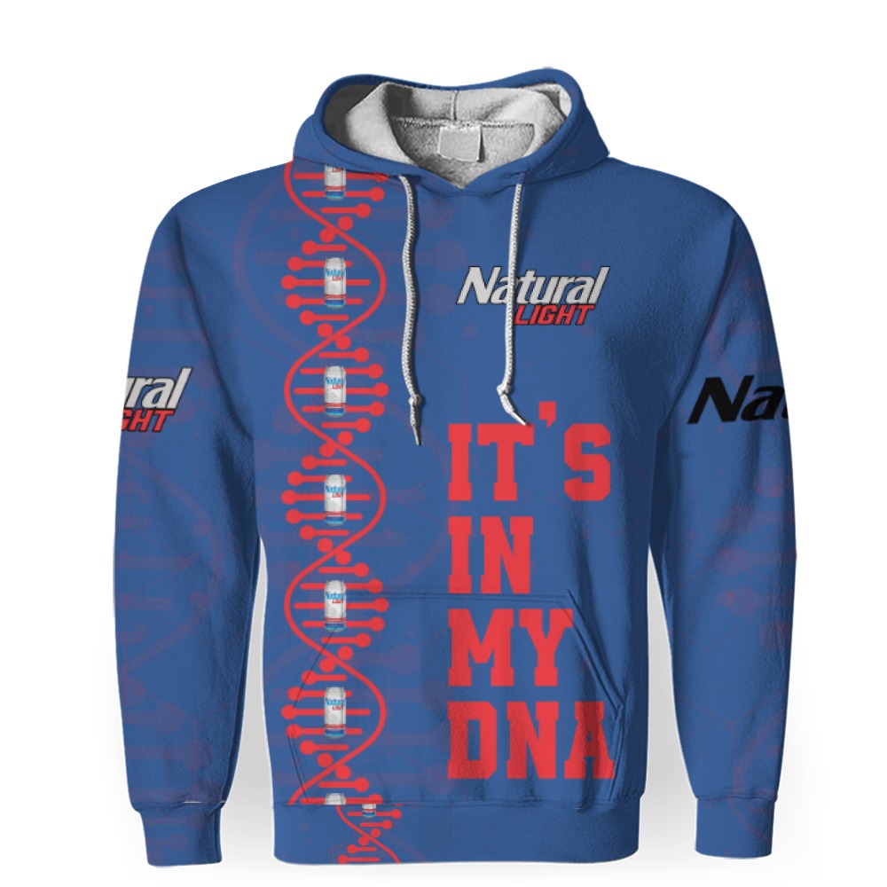 Natural Light Beers It's In My DNA-3D Unisex Hoodie