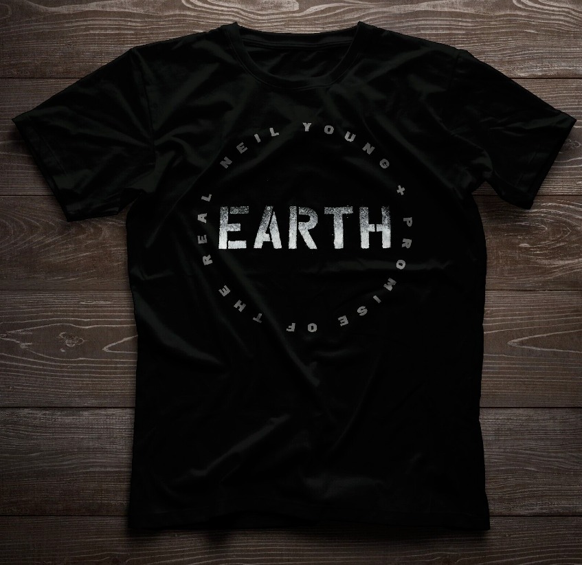 Neil Young & Promise of the Real Earth Album Cover Unisex T-Shirt
