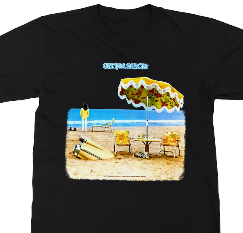 Neil Young On The Beach Unisex T-Shirt, Neil Young Album Graphic Shirt