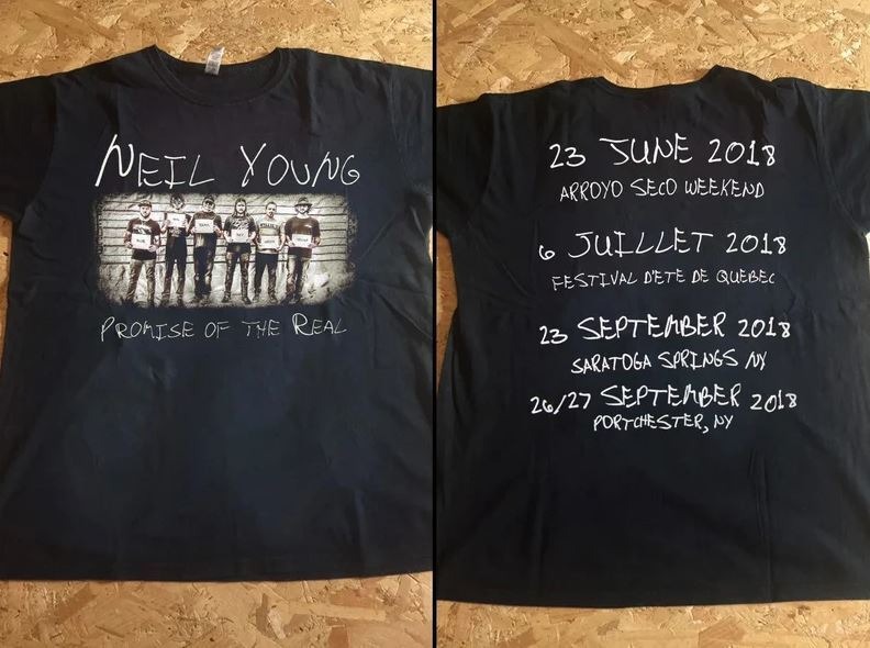 Neil Young Promise Of The Real Concert 2018 T-Shirt