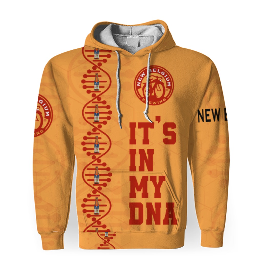 New Belgium Brewing Beers It's In My DNA-3D Unisex Hoodie