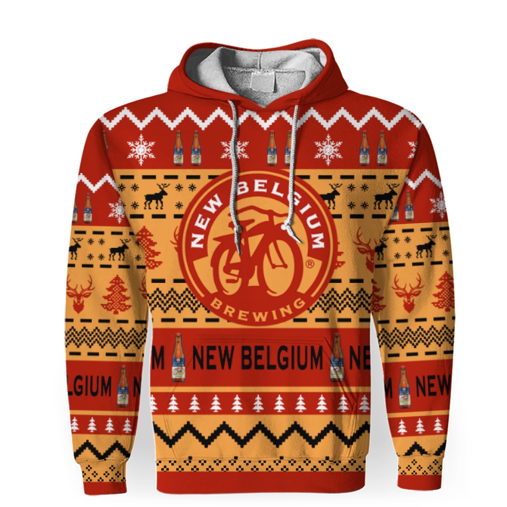 New Belgium Brewing Beers Shirts Beer Vintage Logo-3D Unisex Hoodie