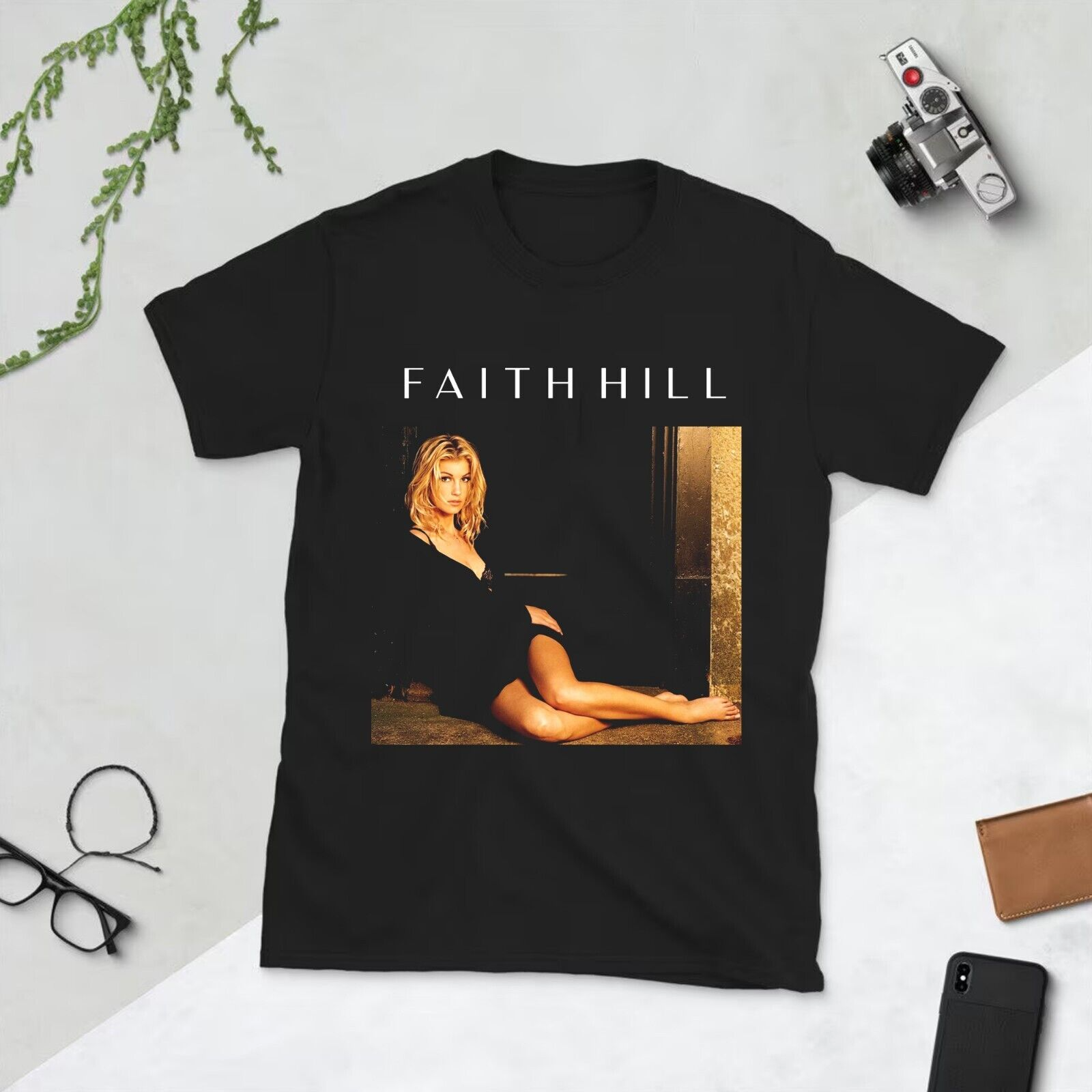 New FAITH HILL Logo Gift Family Men All Size T-Shirt