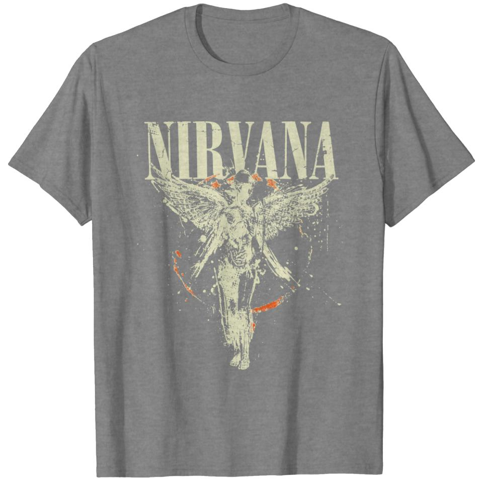 New Nirvana In Utero Album 1993 Grunge Black Vintage sport Gray