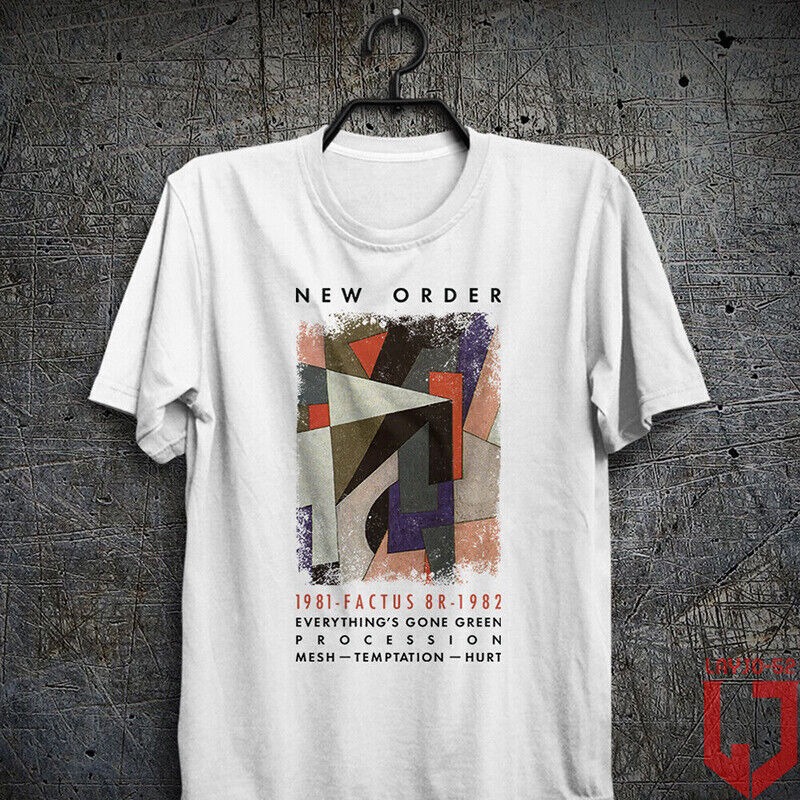 New Order 1981-1982 Factus 8 Everythings Gone Green Bernard Sumner Shirt