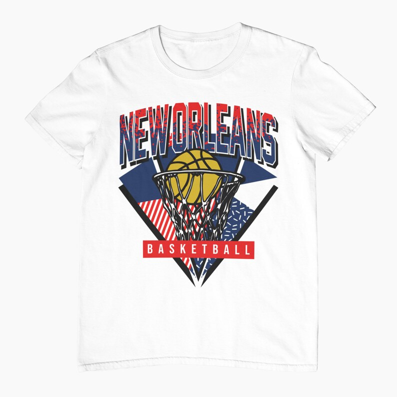 New Orleans Basketball 90s Throwback Unisex Shirt