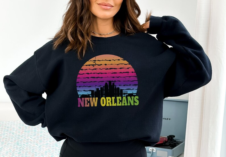 New Orleans Louisiana Sweatshirt, Louisiana Shirt, New Orleans Sweatshirt, Nola Shirt, Travel Destination Shirt,Vacation Spot Sweatshirt