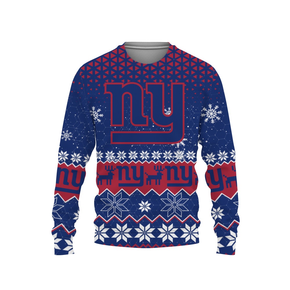 New York Giants Sports Football American Ugly Christmas Sweater New Trends For Fans Club Gifts Unisex, Hoodie, Sweatshirt-3D Sweatshirt