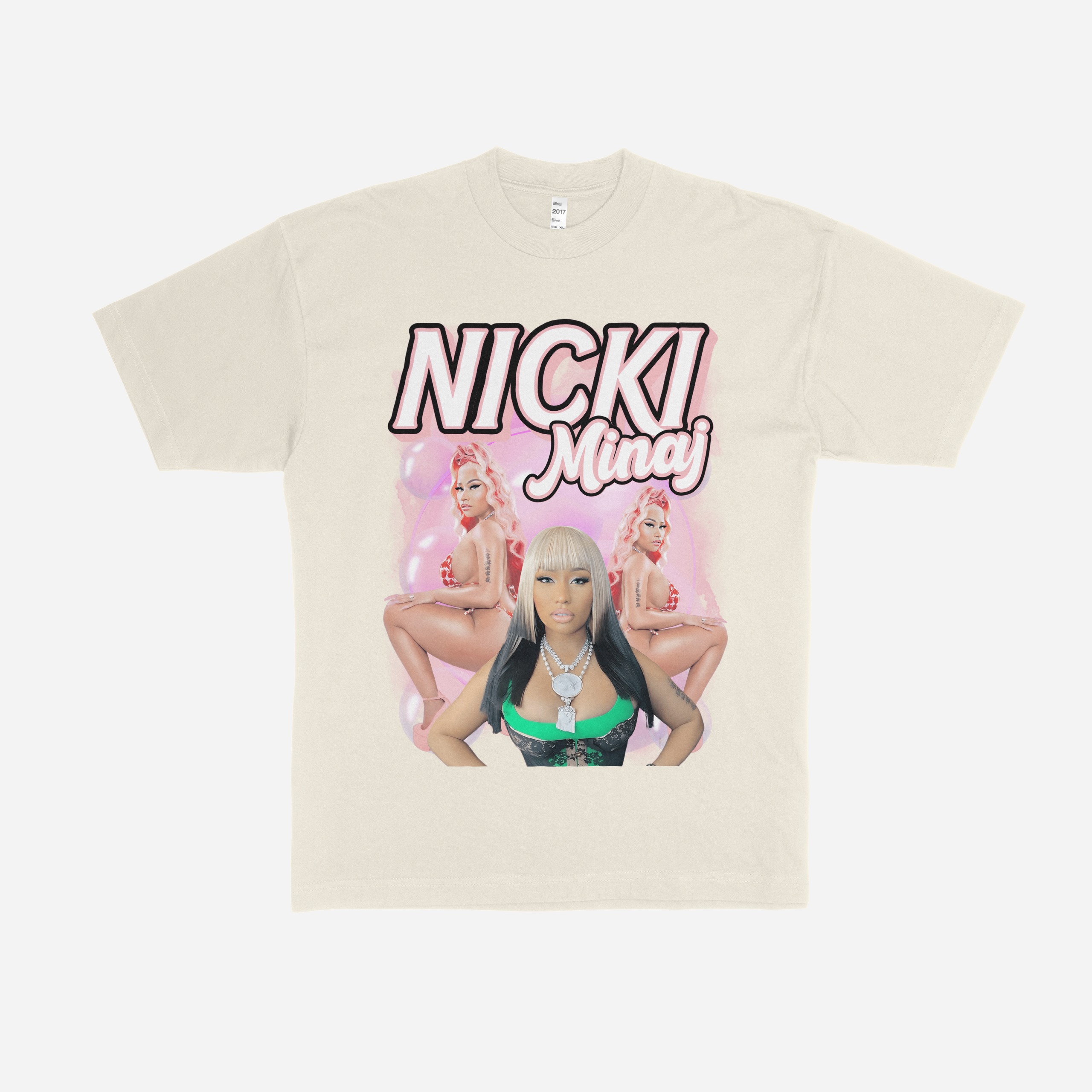 Nicki Minaj Pink Barbie Oversized Graphic T-Shirt