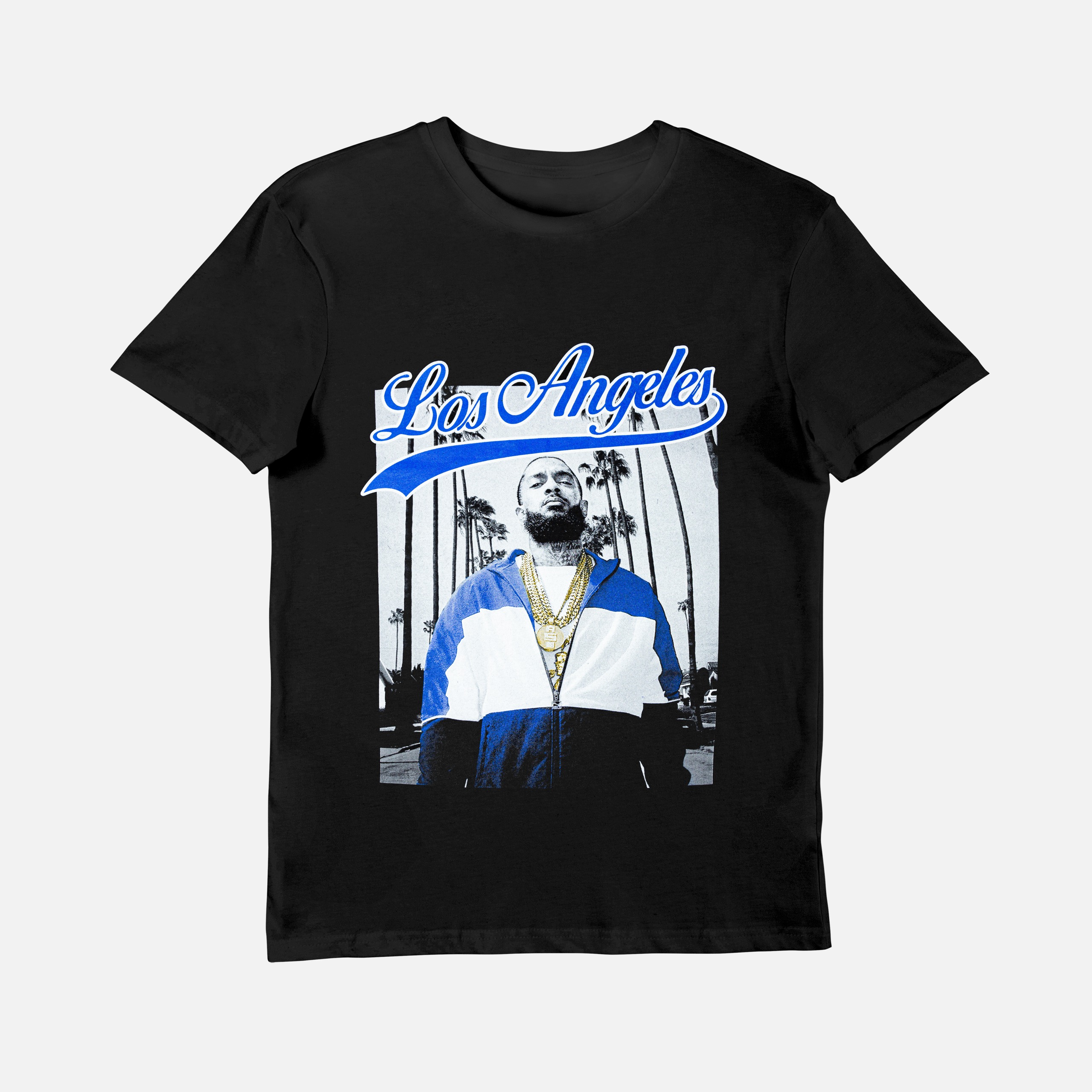 Nipsey LA Unisex Black Graphic T-Shirt