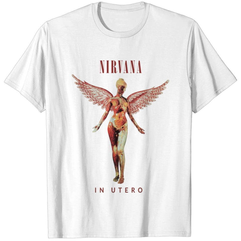 Nirvana In Utero Album Tee White