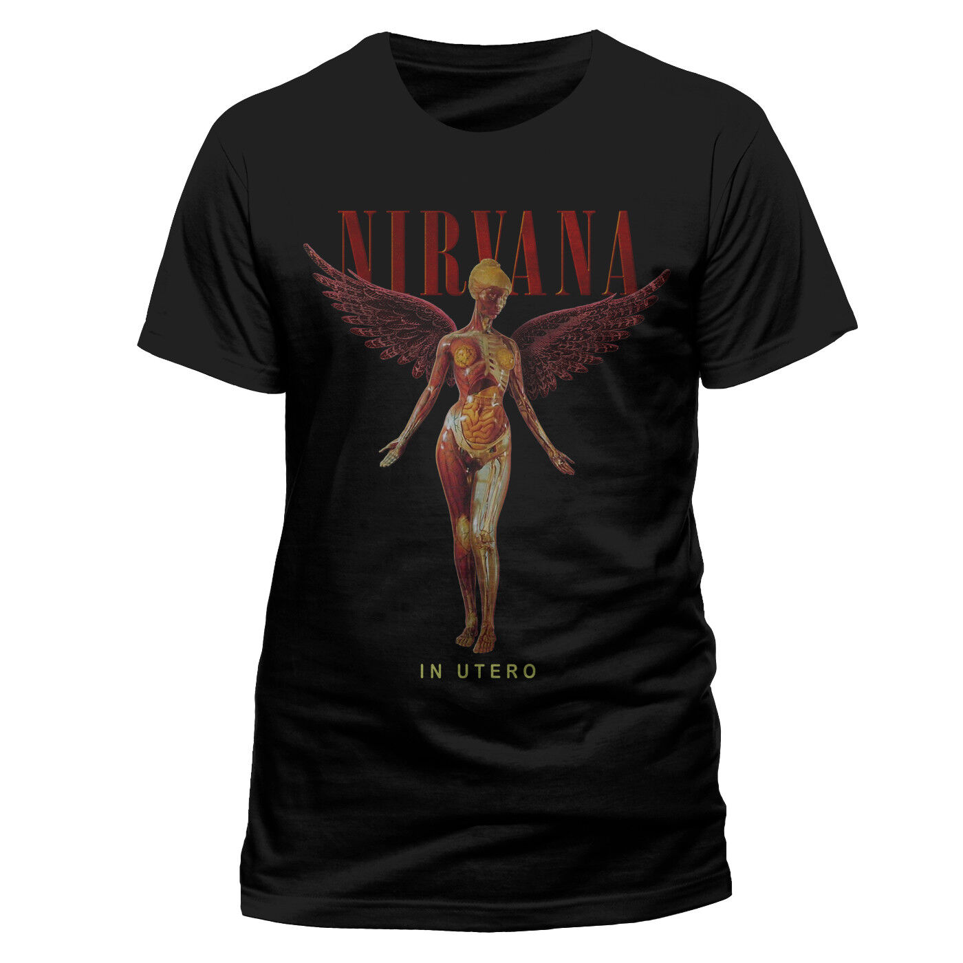 Nirvana In Utero Kurt Cobain Official Rock Heavy Metal Tee T-Shirt Mens Unisex