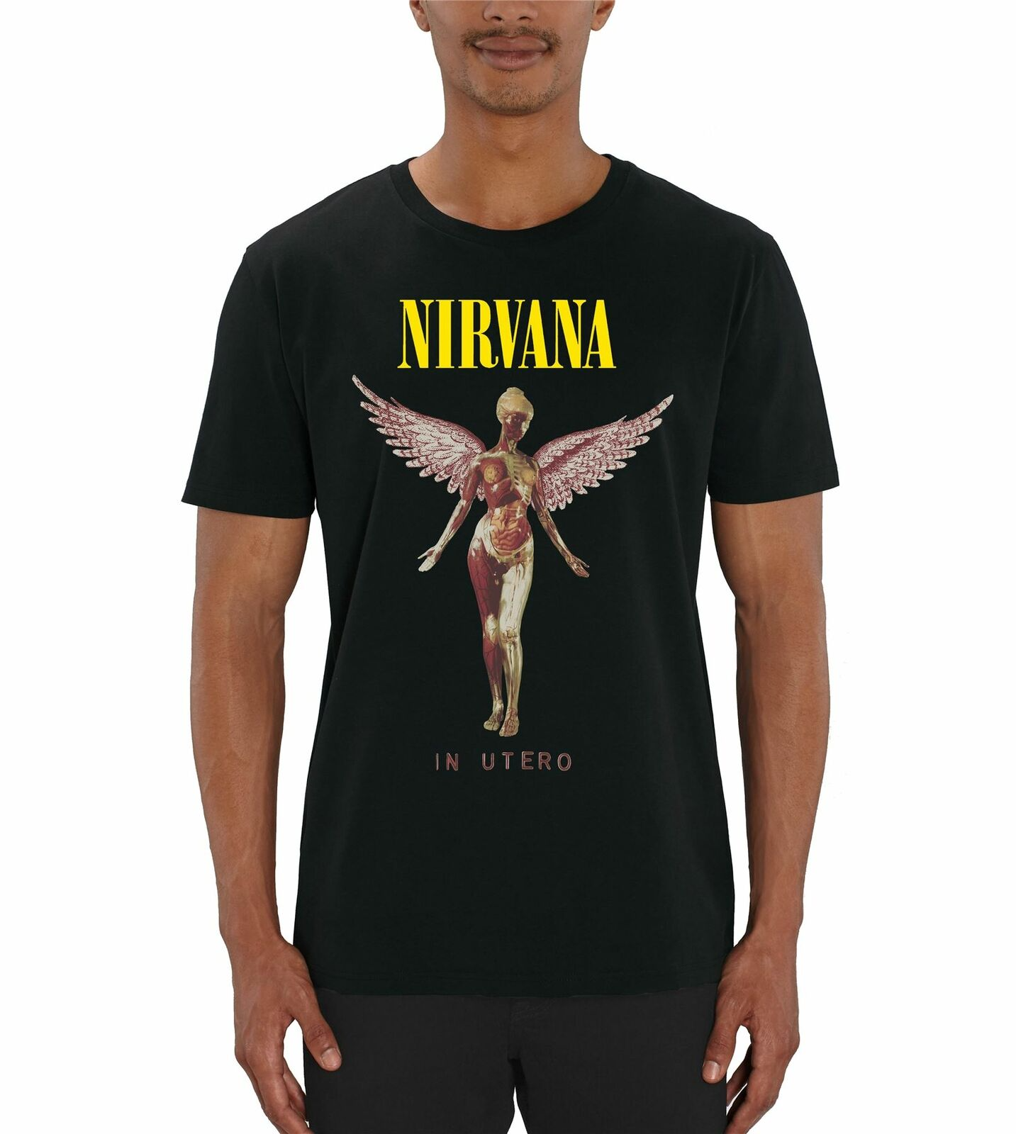 Nirvana In Utero Men's Black T-Shirt