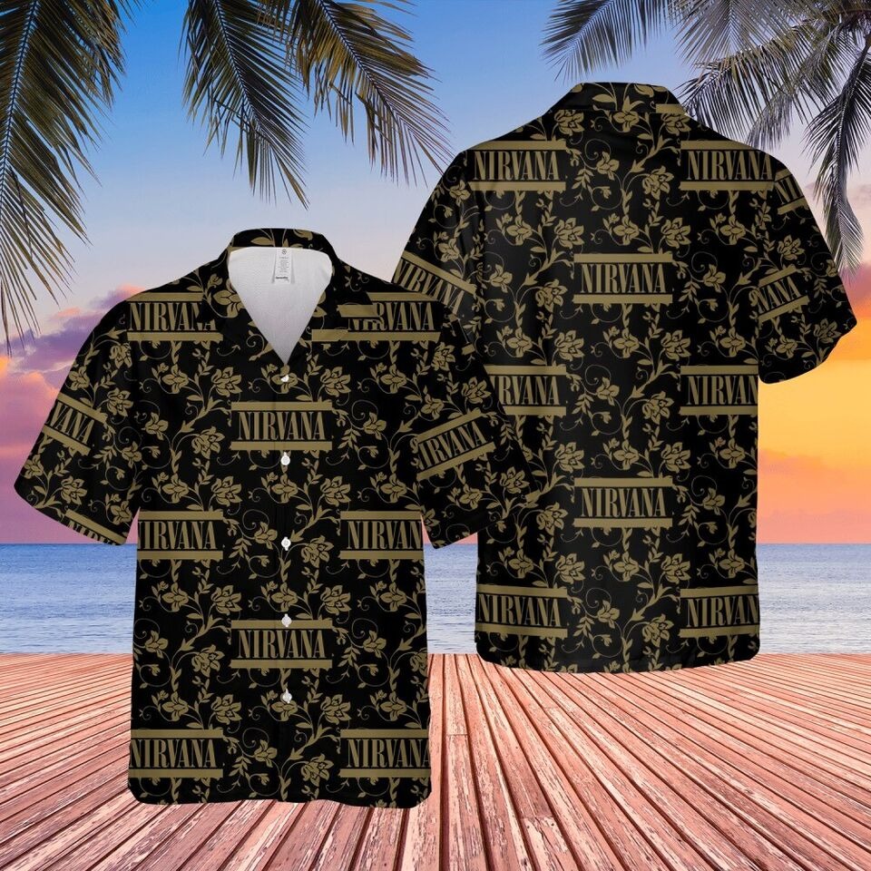 Nirvana Rock Band Hawaiian Shirt Aloha Beach Summer 3D Print T-shirt