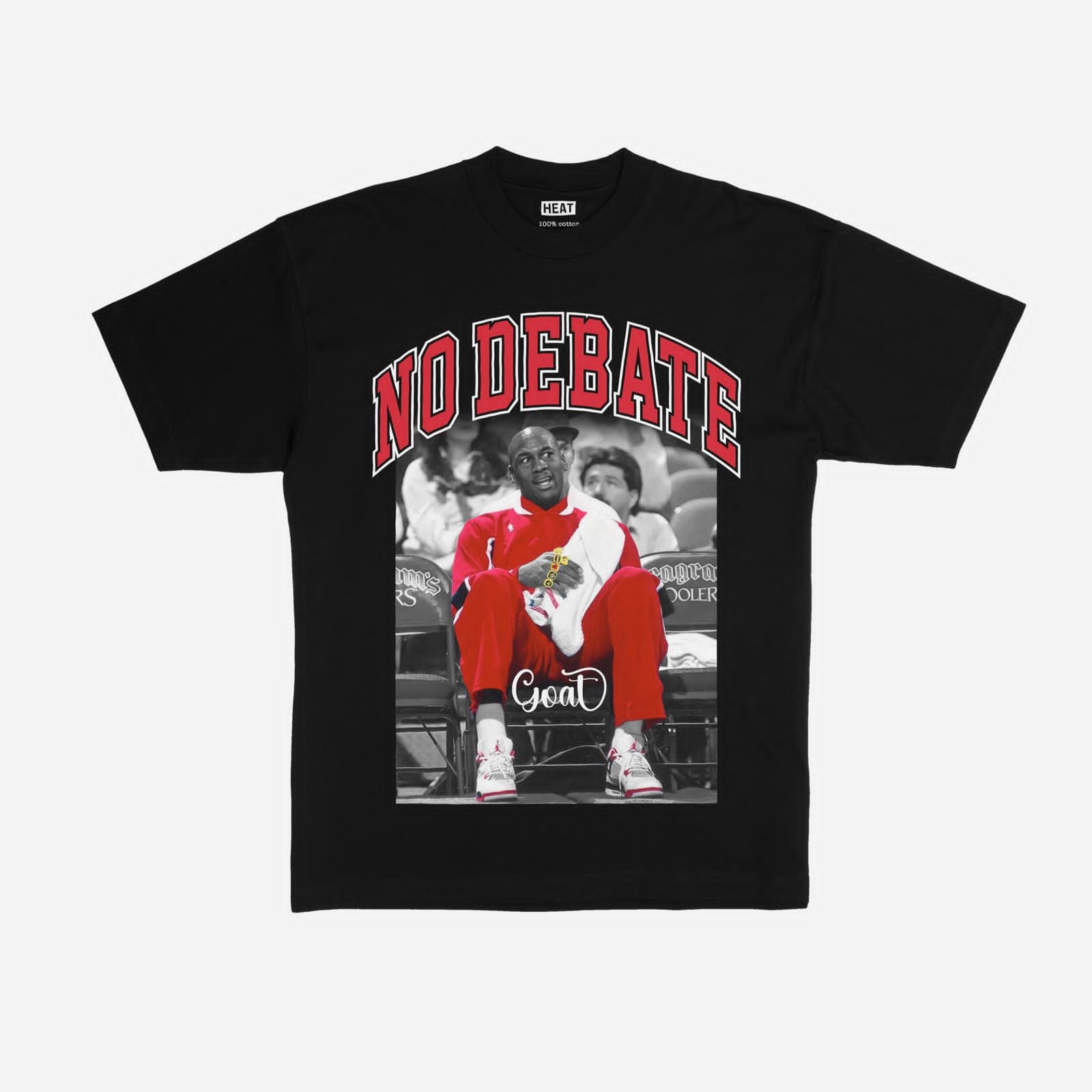 No Debate Michael Jordan Goat Graphic T-Shirt