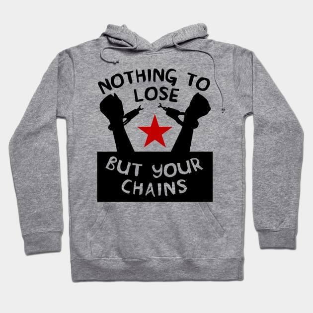 Nothing To Lose But Your Chains - Socialist, Marxist, Leftist Hoodie