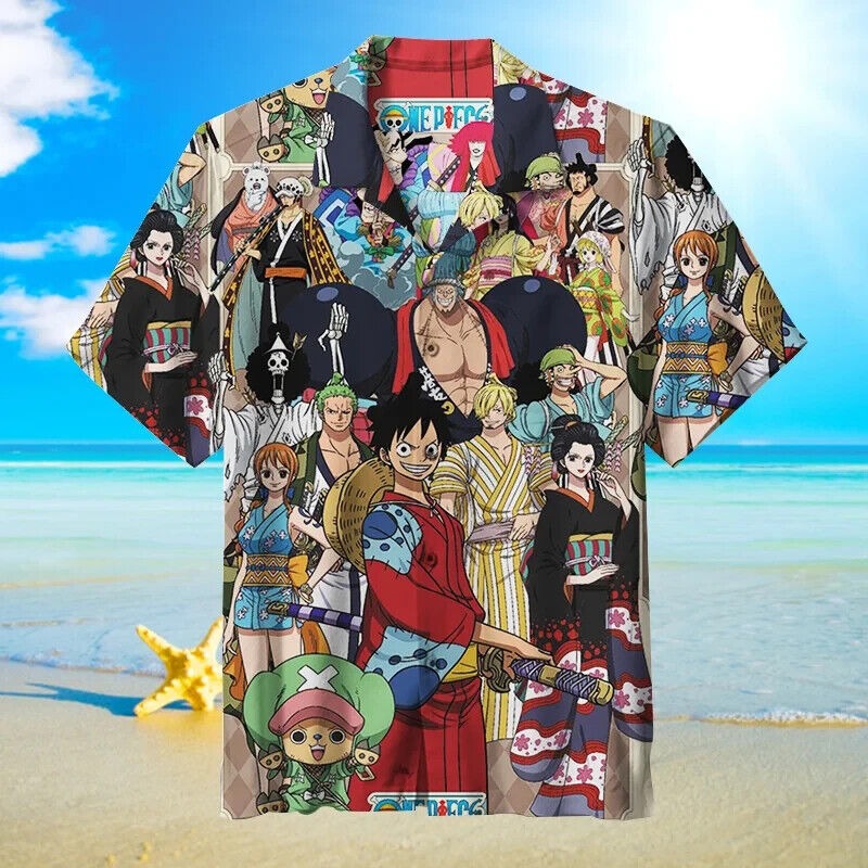 ONE PIECE, Unisex Hawaiian Shirt, Gift For Fan, Gift For Men, S-5XL