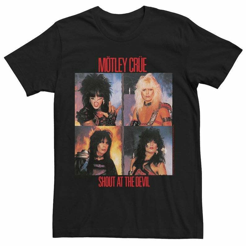 Officially Licensed Motley crue shout at the devil t shirt