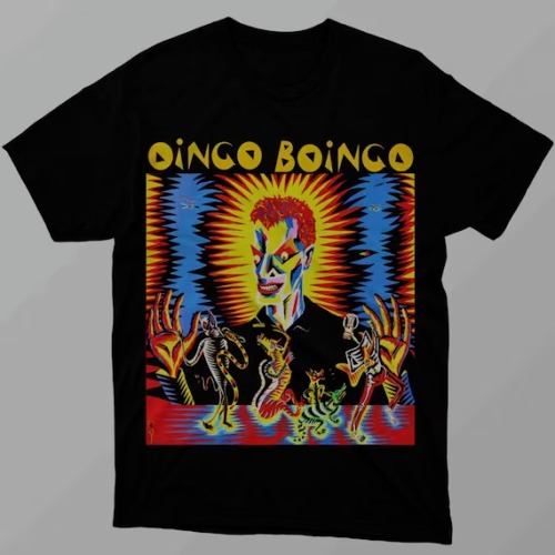 Oingo Boingo Band Black T-shirt Unisex Cotton Tee All Sizes