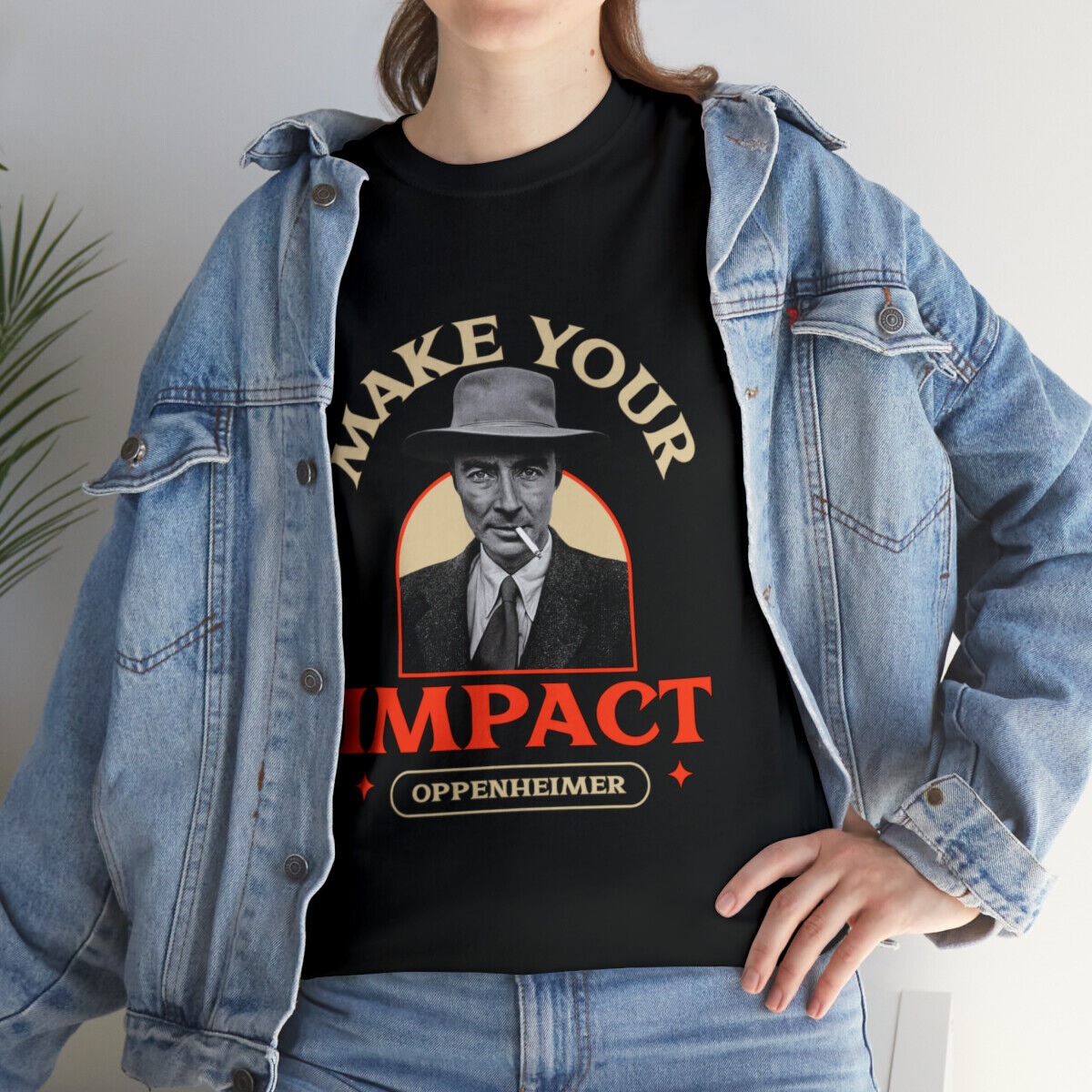 Oppenheimer Make Your Impact T-shirt, Atomic Bomb Physicist Tee, Chris Nolan